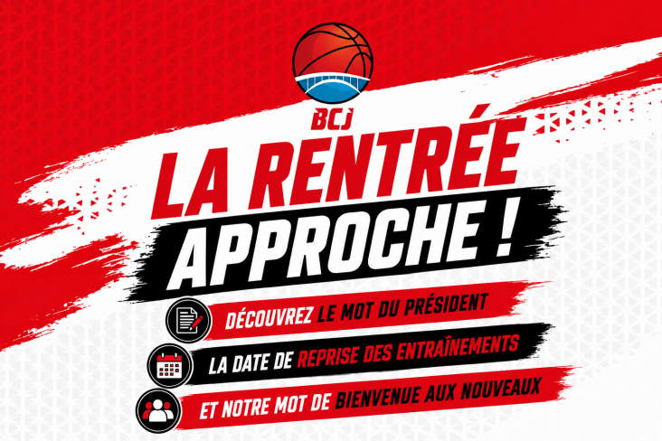 📅 Rentrée : mot du Président, date de reprise et bienvenue aux nouveaux