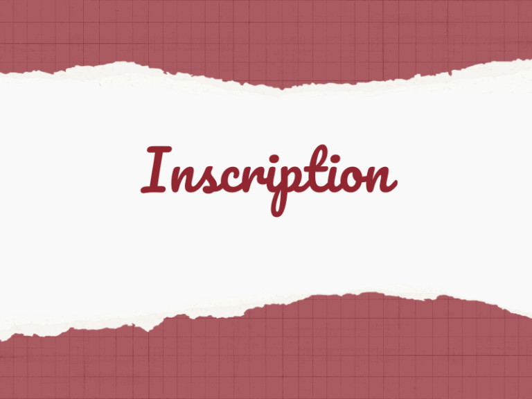 Inscriptions 2025-2026